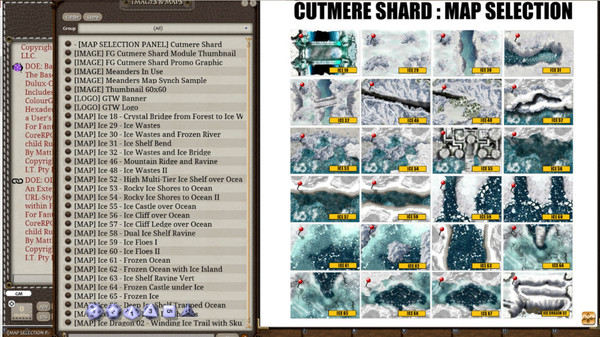 скриншот Fantasy Grounds - Meanders Map Pack: Cutmere Shard (Map Pack) 0