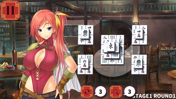 скриншот Mahjong Strip Solitaire: Harem Guild 0