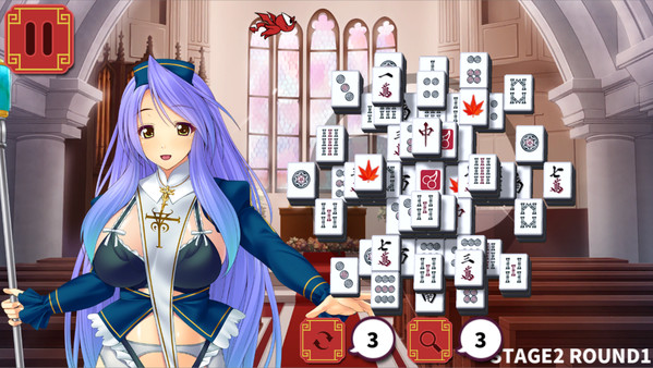 скриншот Mahjong Strip Solitaire: Harem Guild 3