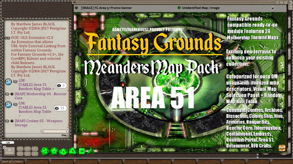 скриншот Fantasy Grounds - Meanders Map Pack: Area 51 (Map Pack) 2