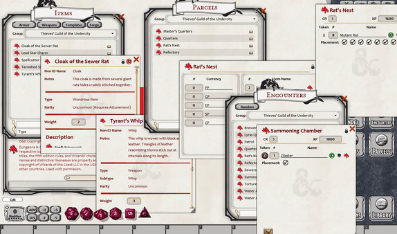 скриншот Fantasy Grounds - Thieves' Guild of the Undercity (5E) 4