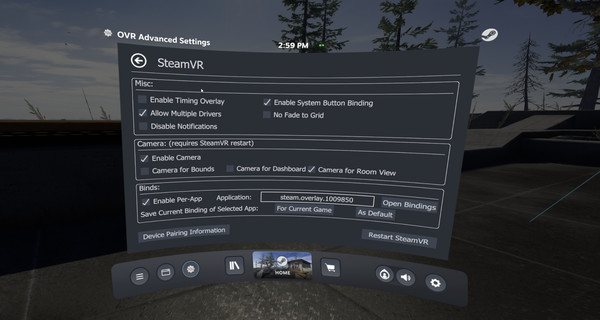 OVR Advanced Settings Screenshot