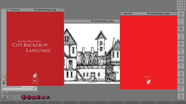 скриншот Fantasy Grounds - City Backdrop: Languard (5E) 0