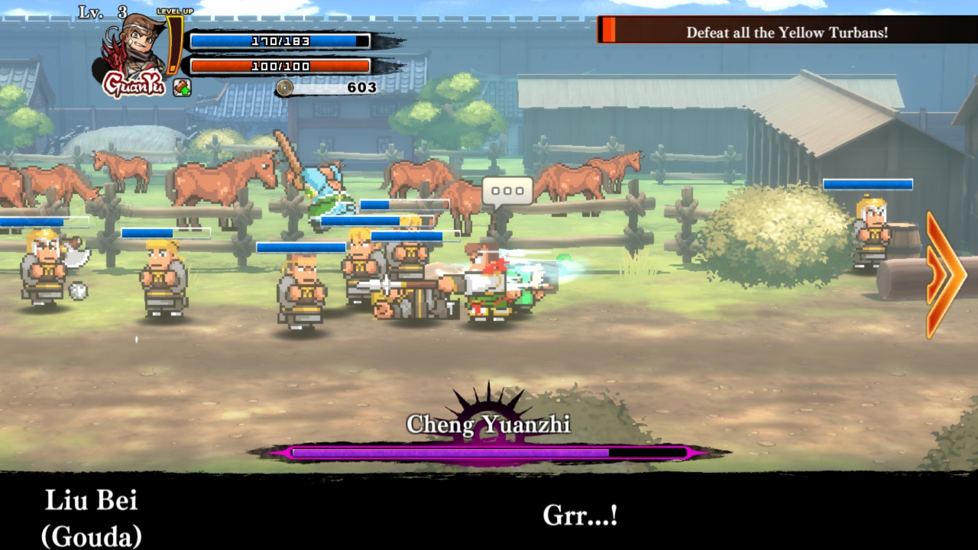 River City Saga: Three Kingdoms screenshot 1