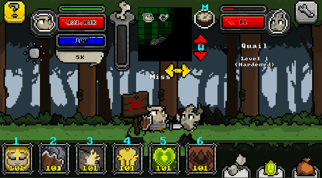 Charge! The Capybara (Knight) takes down a group of enemies!