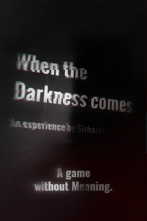 When the Darkness comes cover art