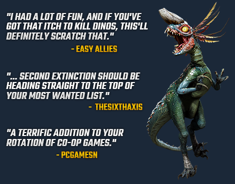 Caos glorioso de dinossauros mutantes em Second Extinction - Epic Games  Store