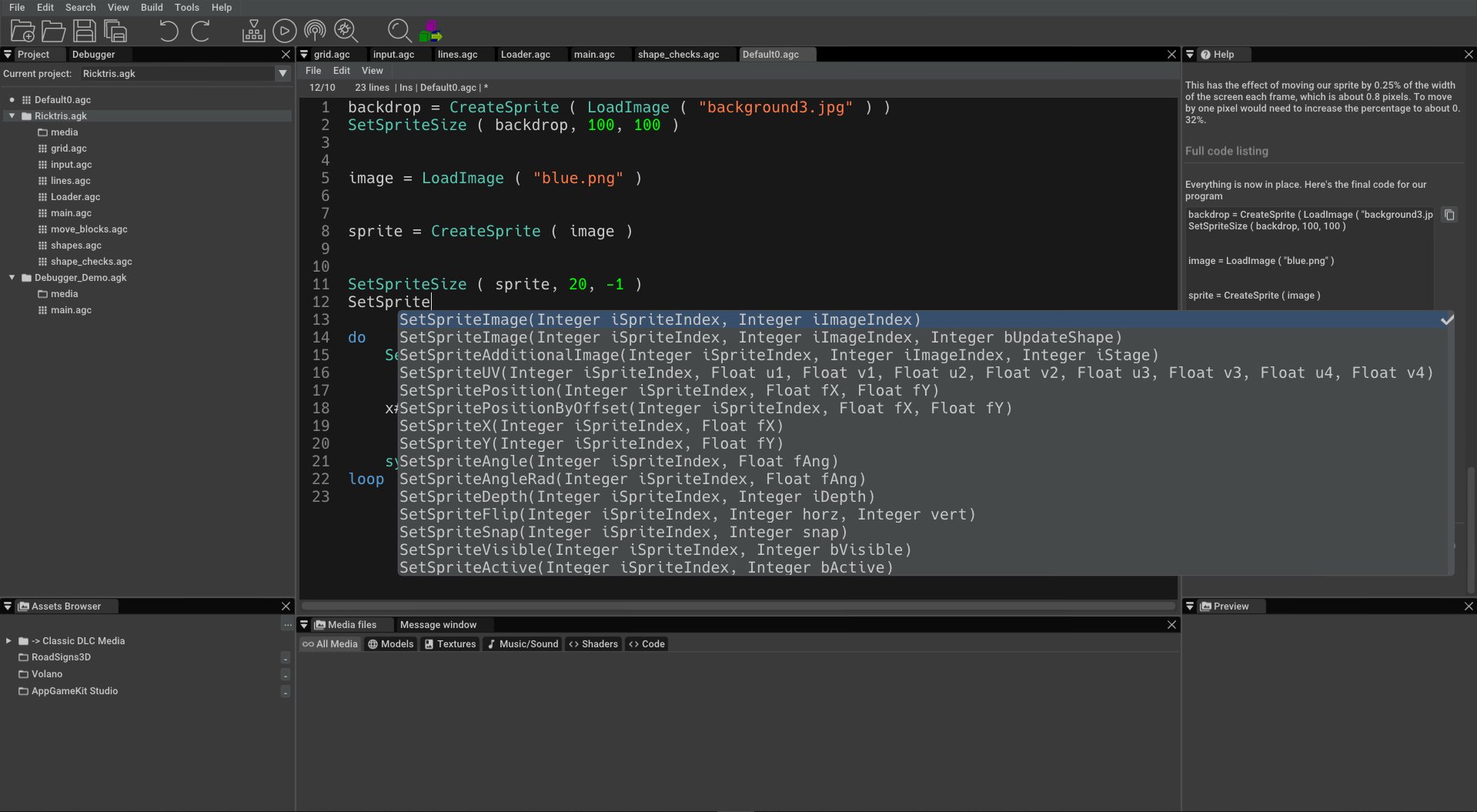 AppGameKit Studio #8