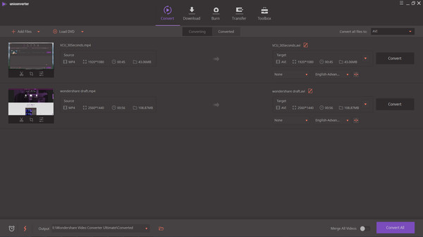 скриншот Wondershare Video Converter Ultimate 1