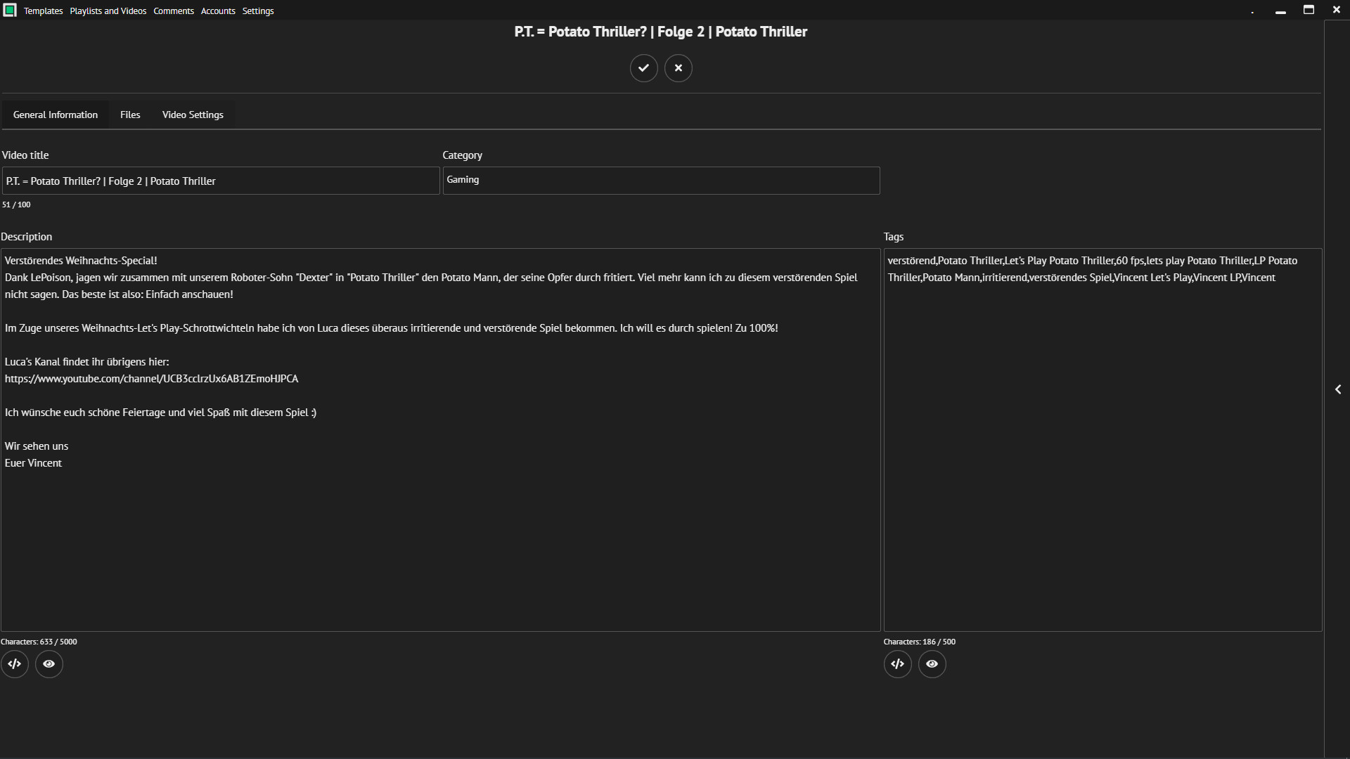 YouTube Center Demo #3