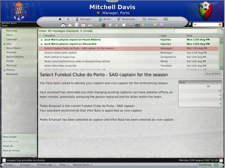 скриншот Worldwide Soccer Manager 2008 1