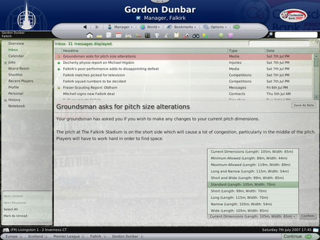 скриншот Worldwide Soccer Manager 2008 3