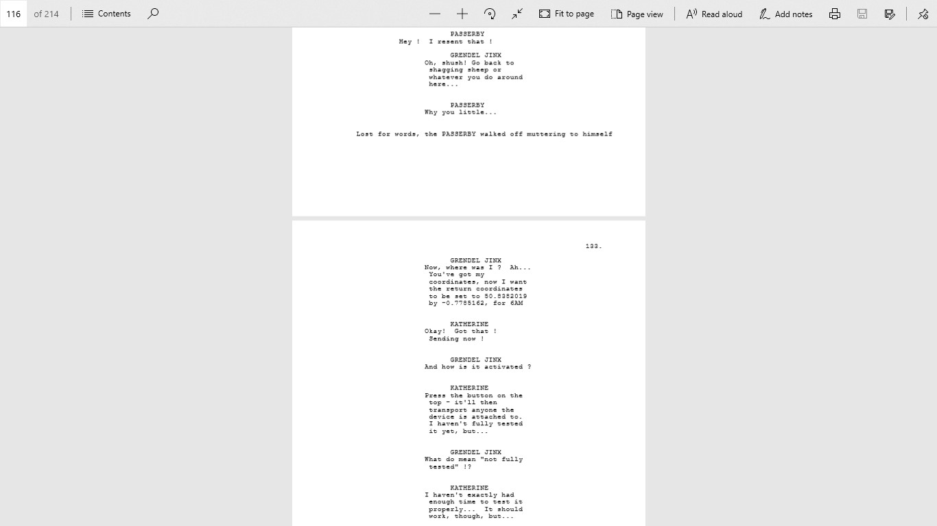 Welcome To... Chichester 3: Script screenshot screenshot 0