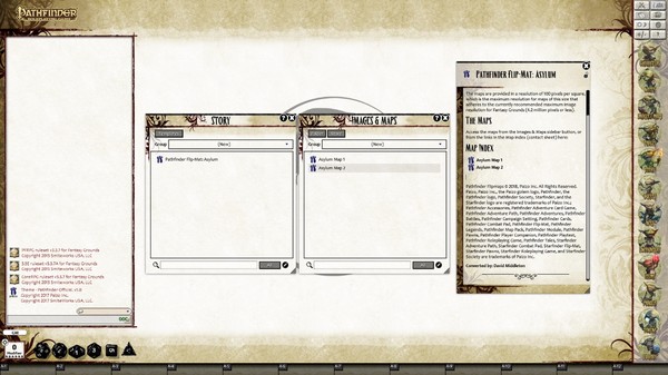 скриншот Fantasy Grounds - Pathfinder Flip-Mat: Asylum (Map Pack) 0