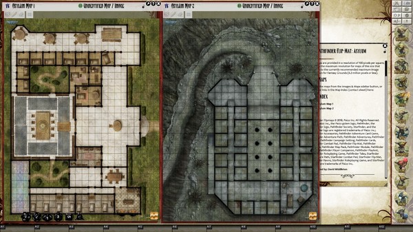 Fantasy Grounds - Pathfinder Flip-Mat: Asylum (Map Pack)
