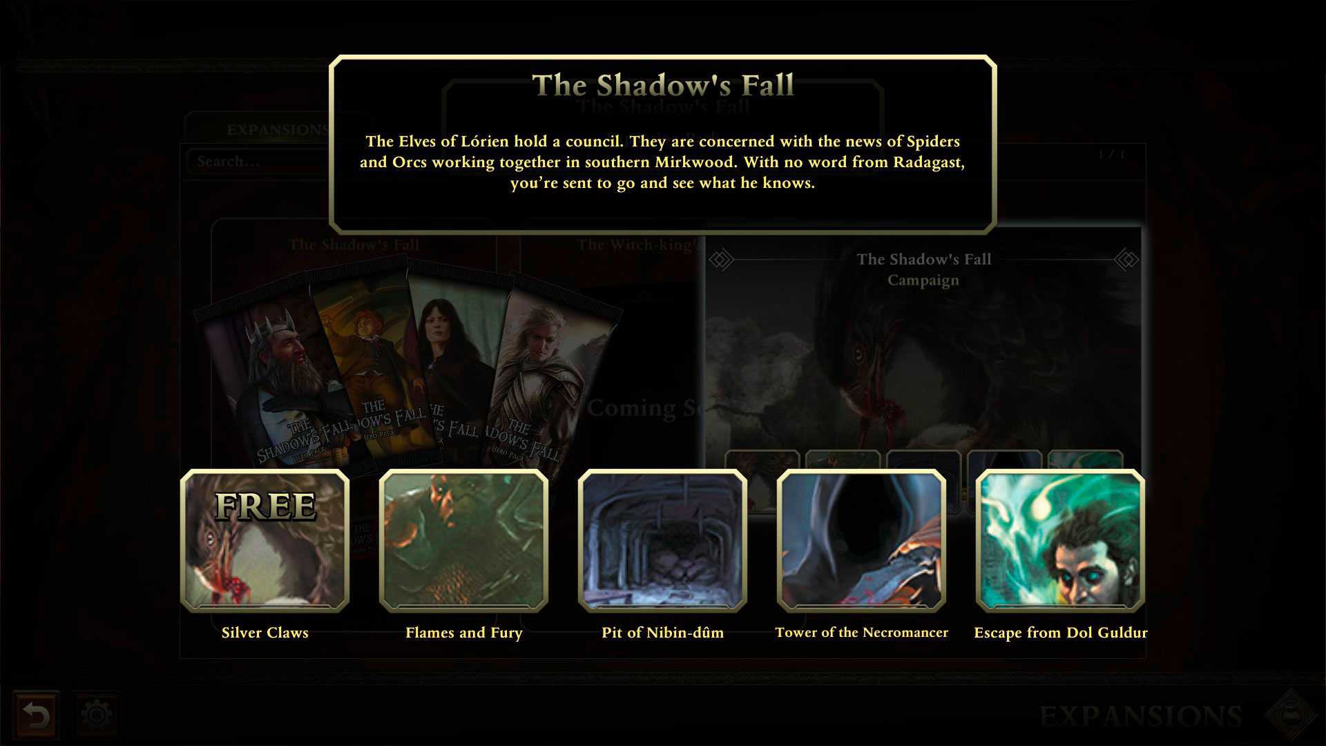 The Lord of The Rings ACG - The Shadow's Fall Expansion #2