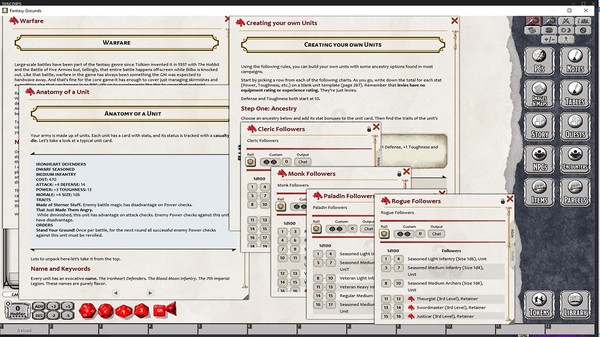 скриншот Fantasy Grounds - Strongholds & Followers (5E) 0