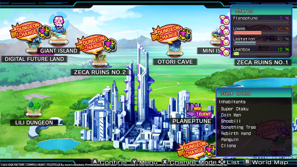скриншот Hyperdimension Neptunia Re;Birth3 Giant Island Dungeon 1