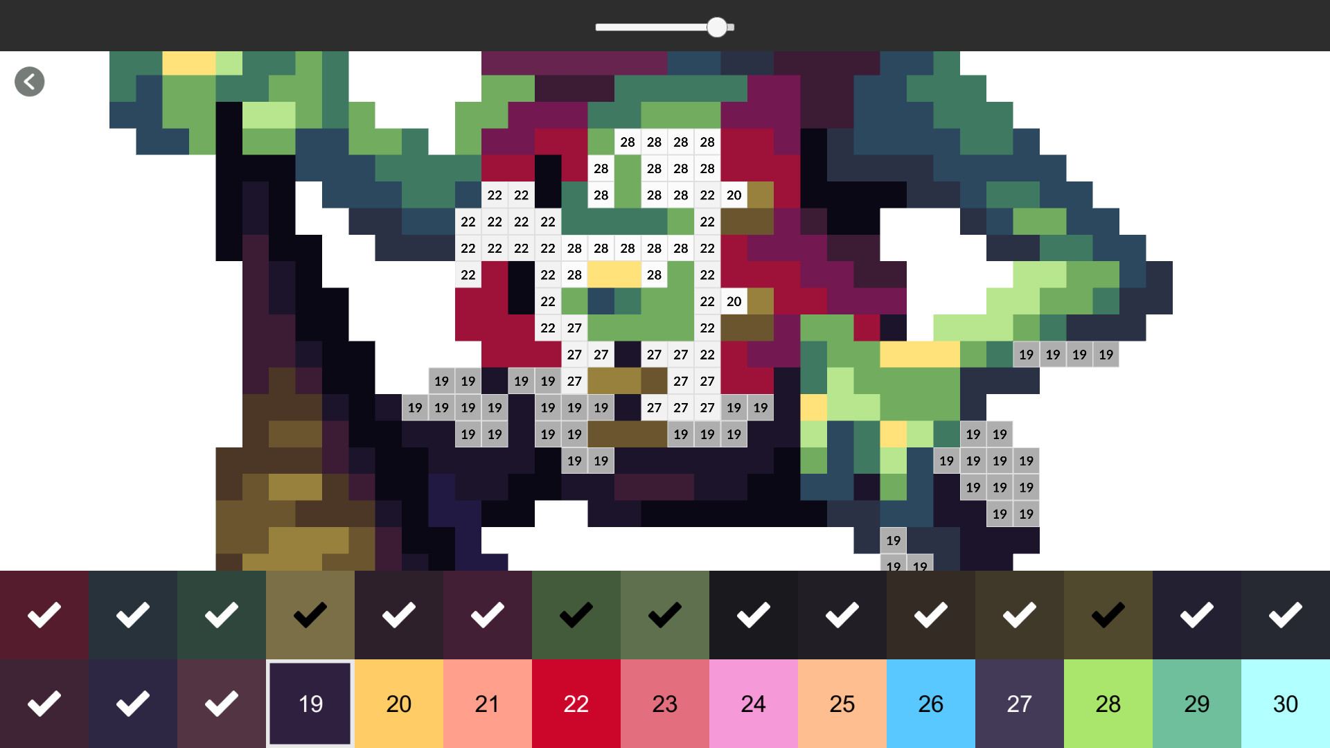Pixel Art Monster - Color by Number #2