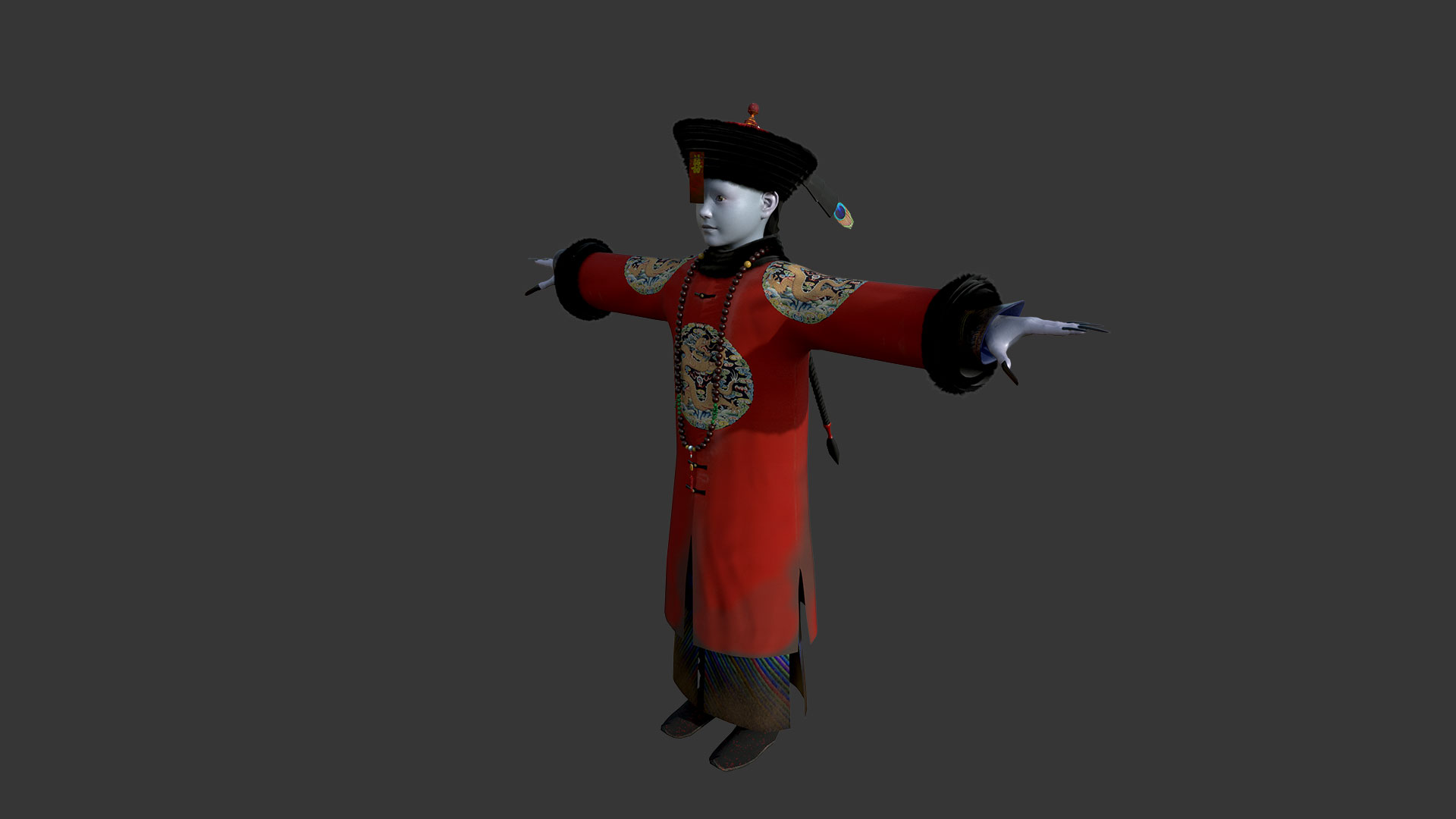 怨灵小僵-“灵婚—顾江·绛袍砗磲帽”服饰（外传剧情皮肤） #2