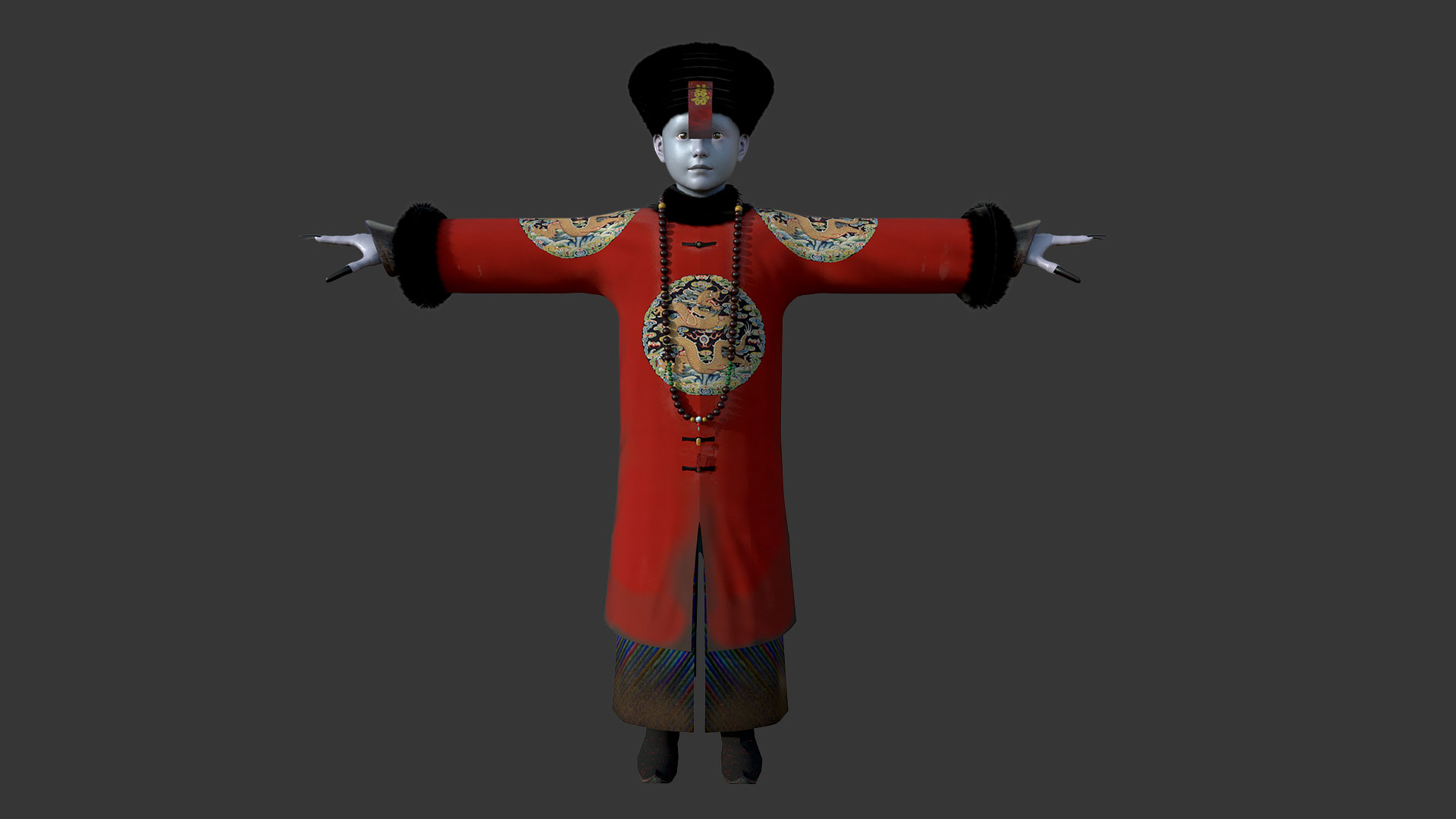 怨灵小僵-“灵婚—顾江·绛袍砗磲帽”服饰（外传剧情皮肤） #5