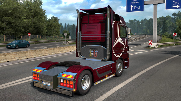 скриншот Euro Truck Simulator 2 - Actros Tuning Pack 4