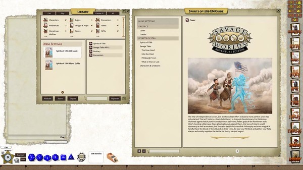 скриншот Fantasy Grounds - Savage Worlds Adventure Edition: MiniSettings (SWADE) 0