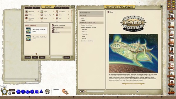 скриншот Fantasy Grounds - Savage Worlds Adventure Edition: MiniSettings (SWADE) 3