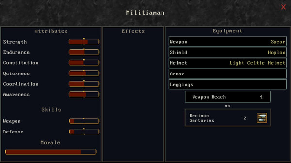 Screenshot of A Legionary's Life