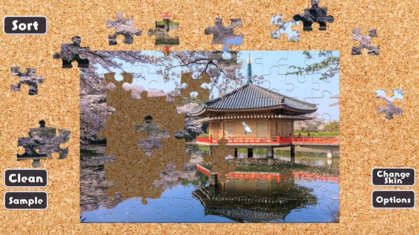 скриншот Jigsaw Masterpieces : Sakura - Japanese Cherry Blossoms - 3
