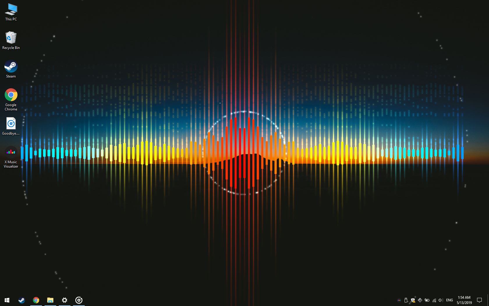 Hướng dẫn Music visualizer desktop background Windows 10 Trên Wallpaper Engine