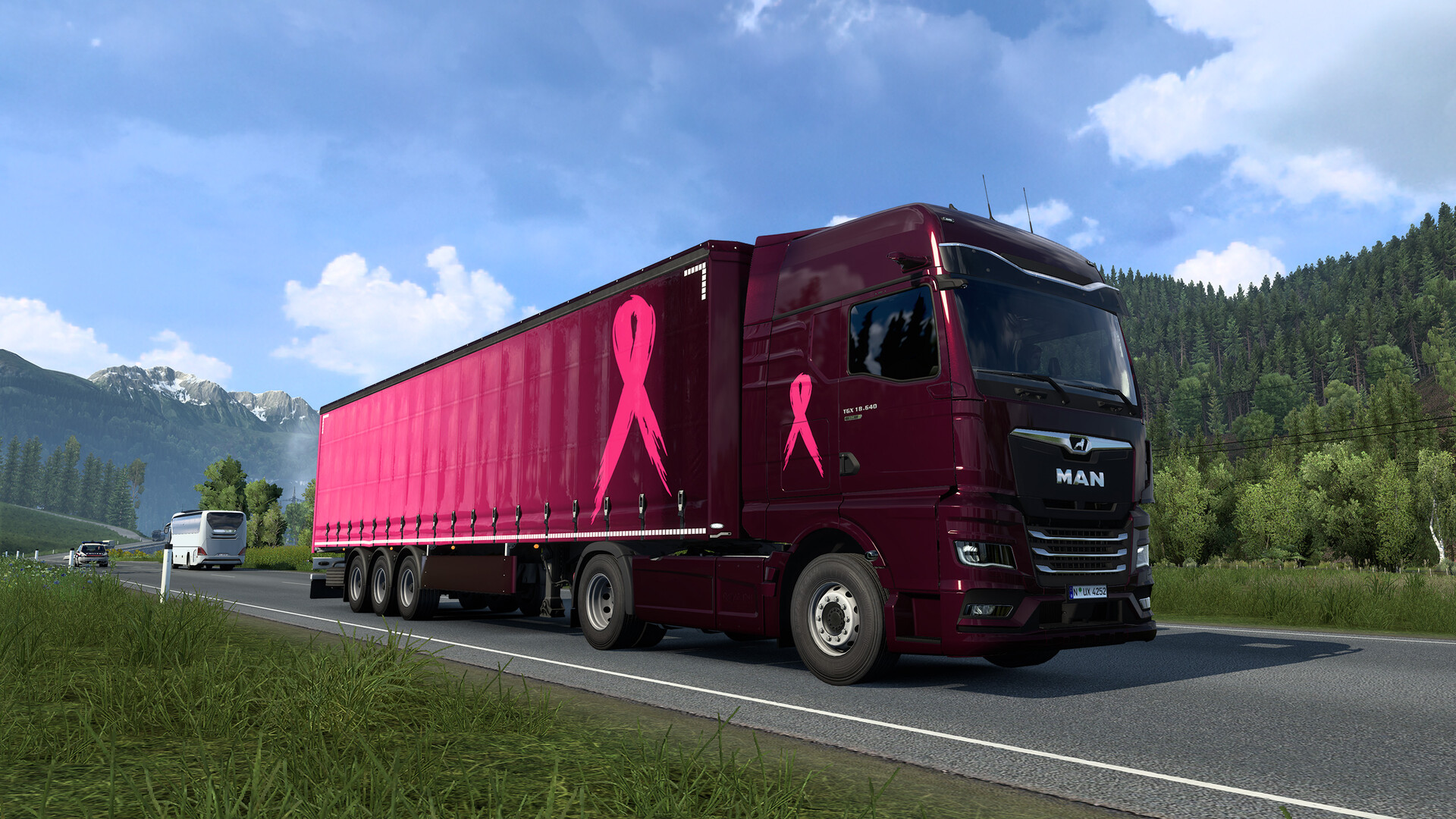 Euro Truck Simulator 2 - Pink Ribbon Charity Pack Featured Screenshot #1