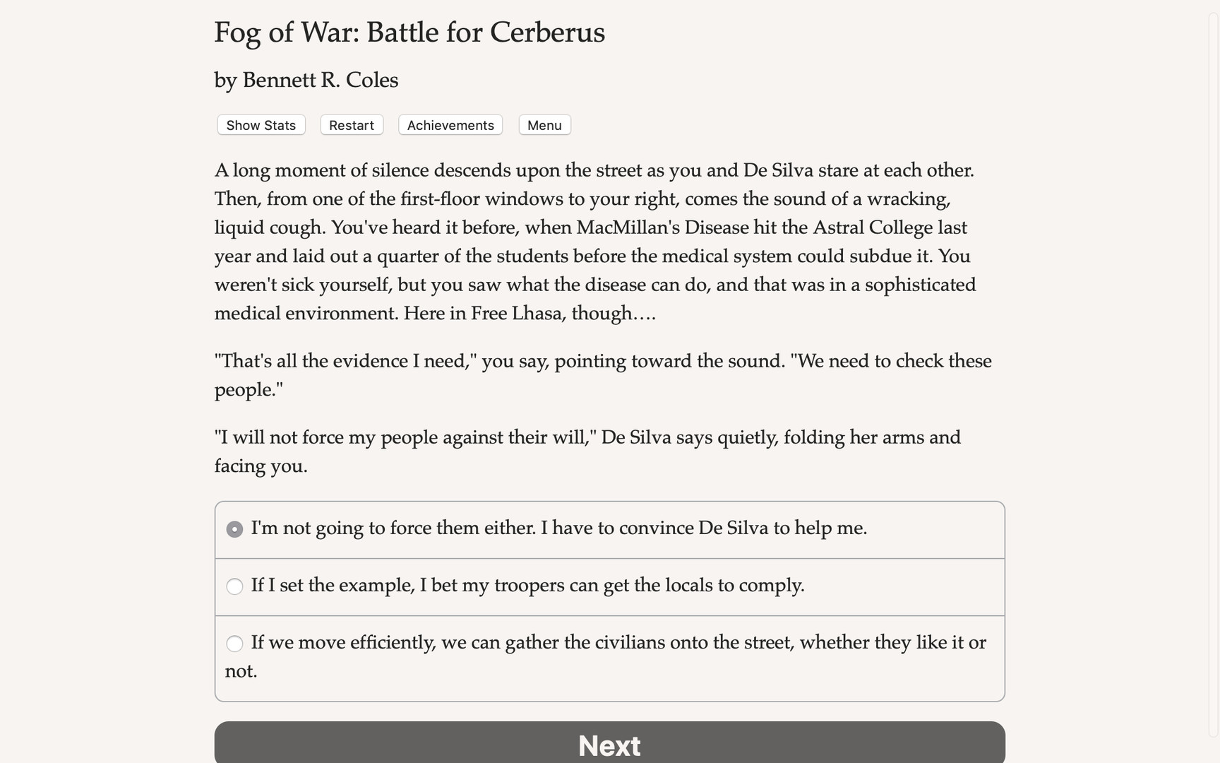 Fog of War: The Battle for Cerberus 1