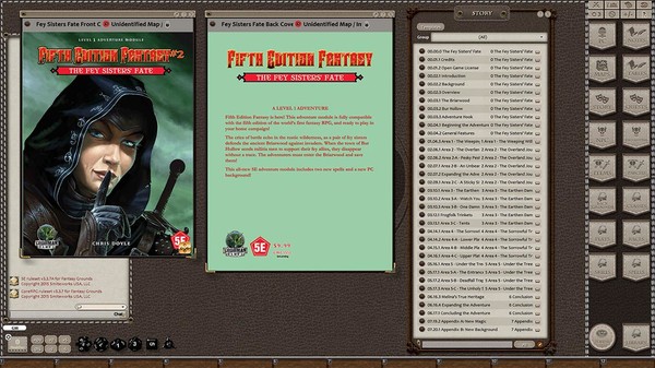 скриншот Fantasy Grounds - Fifth Edition Fantasy #2 – The Fey Sisters' Fate (5E) 0