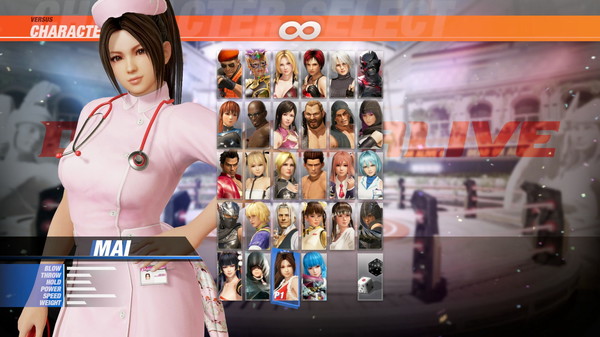 скриншот DOA6 Character: Nurse Costume - Mai Shiranui 0