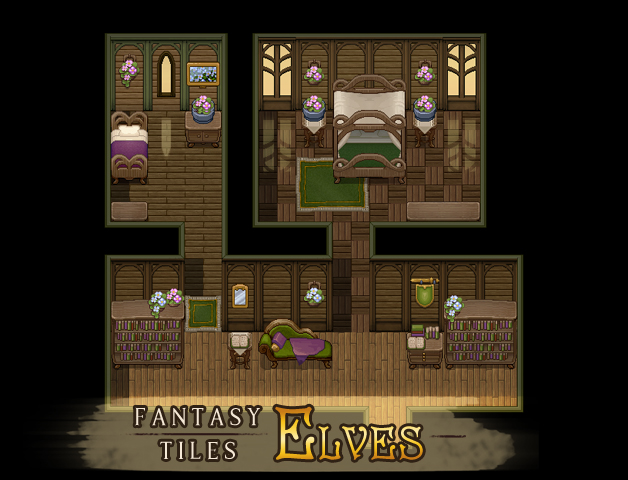 RPG Maker MV - Fantasy Tiles - Elves #3