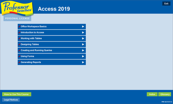 Professor Teaches Access 2019 for steam Professor Teaches Access 2019 for steam