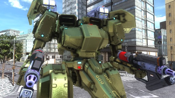 скриншот EARTH DEFENSE FORCE 5 - Air Raider Piloted Weapon Combat Frame Gold Nyx 0
