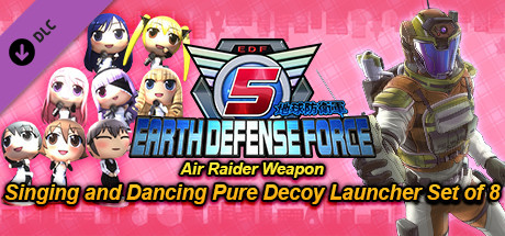 EARTH DEFENSE FORCE 5 - Air Raider Weapon: Singing and Dancing Pure Decoy Launcher Set of 8 banner image