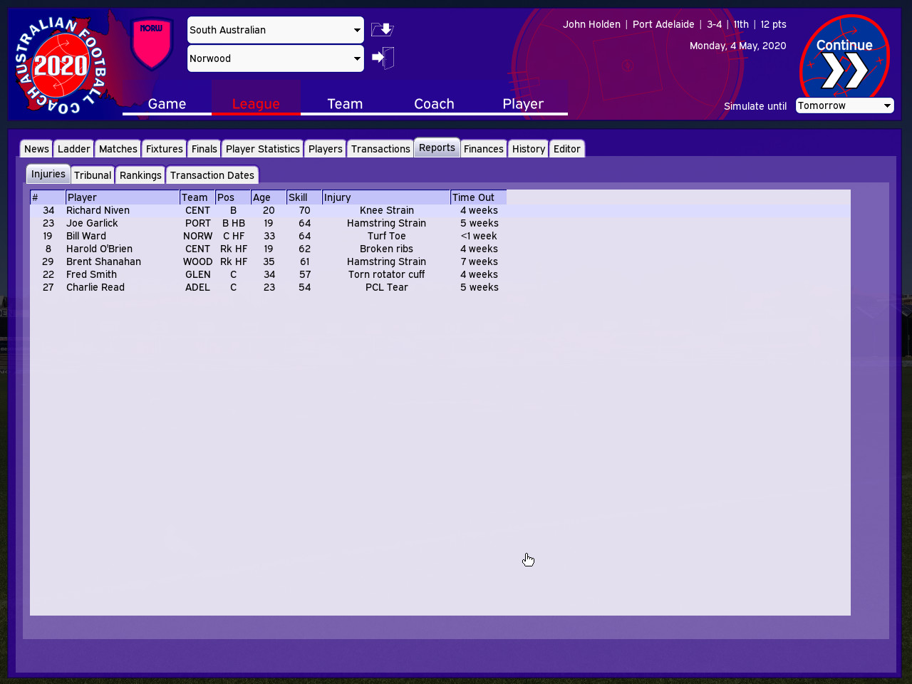 Australian Football Coach 2020 #7