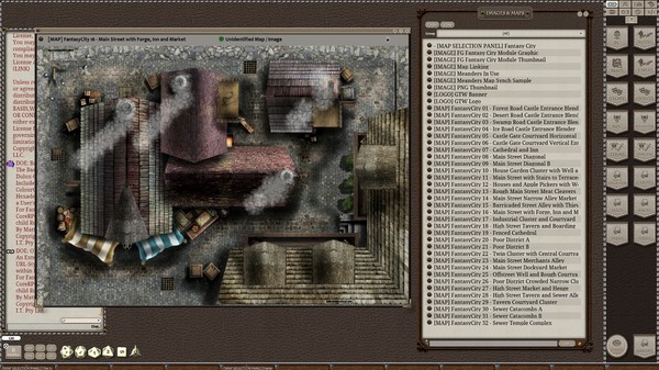скриншот Fantasy Grounds - Meanders Map Pack: Fantasy City Spring Season (Map Pack) 2
