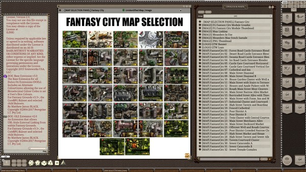 скриншот Fantasy Grounds - Meanders Map Pack: Fantasy City Spring Season (Map Pack) 1