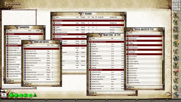скриншот Fantasy Grounds - Pathfinder Player Companion: Ranged Tactics Toolbox (PFRPG) 4