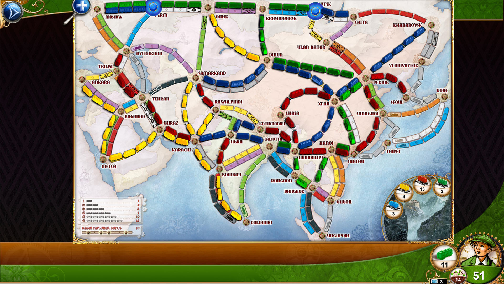 Ticket to Ride - Legendary Asia on Steam