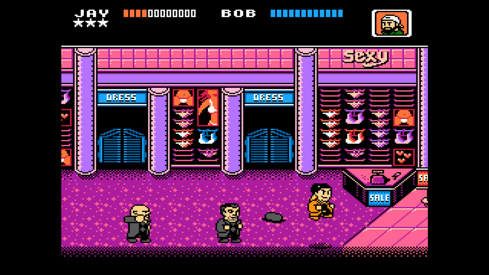 jay and silent bob mall brawl nes cartridge