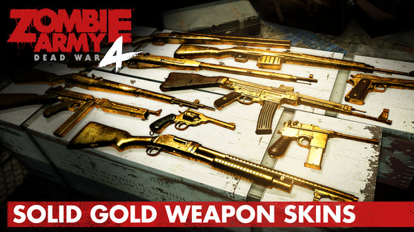 KHAiHOM.com - Zombie Army 4: Solid Gold Weapon Skins