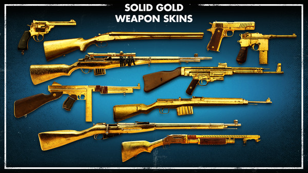 KHAiHOM.com - Zombie Army 4: Solid Gold Weapon Skins
