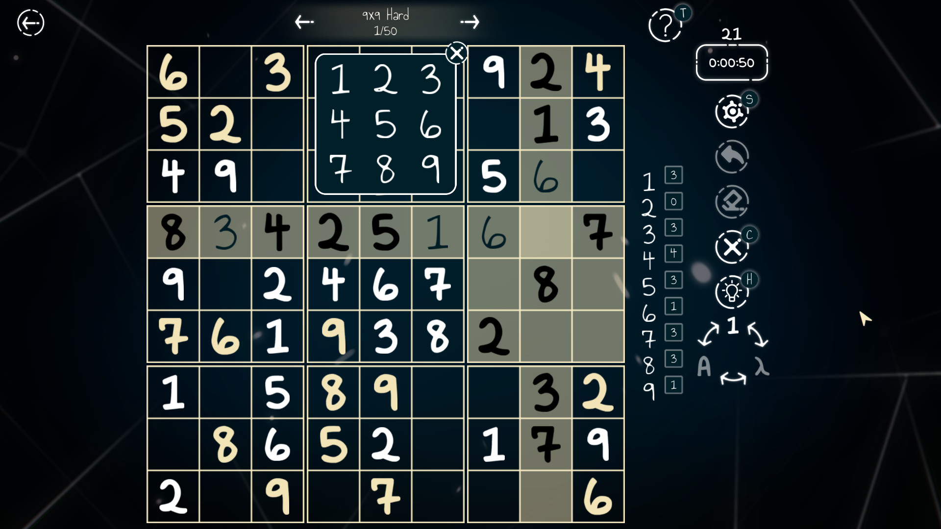 Sudoku 9x16x25 #0