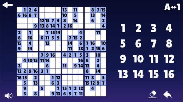 скриншот Sudoku 9X16X25 2