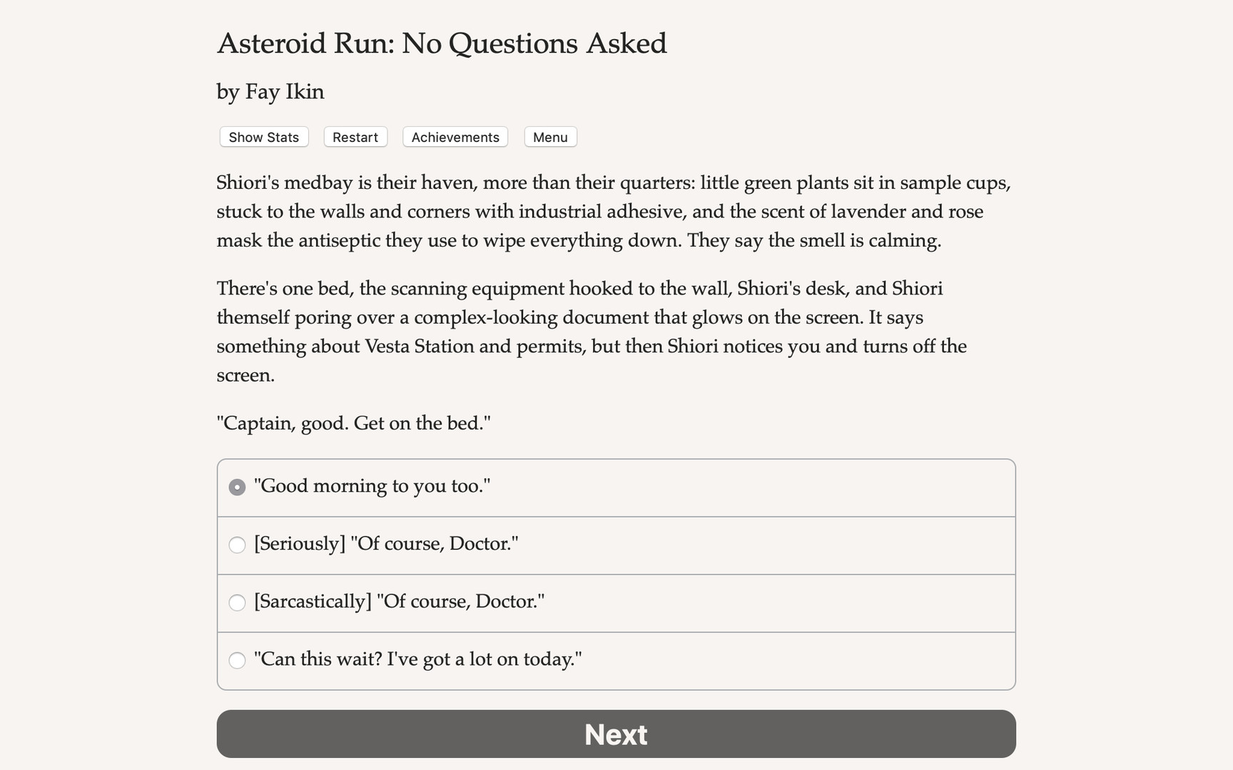 Asteroid Run: No Questions Asked Demo #2